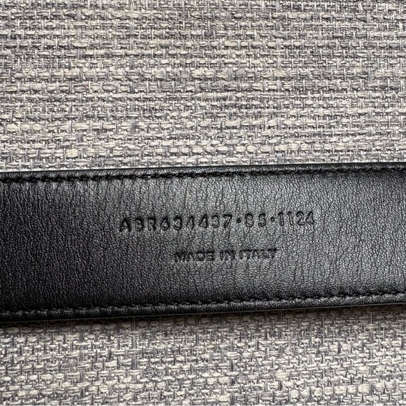 SAINT LAURENT CASSANDRE VADIM BELT IN BLACK SMOOTH LEATHER main image 8